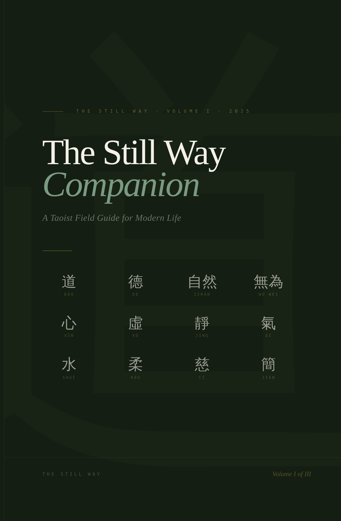 The Still Way Companion, Volume I, cover