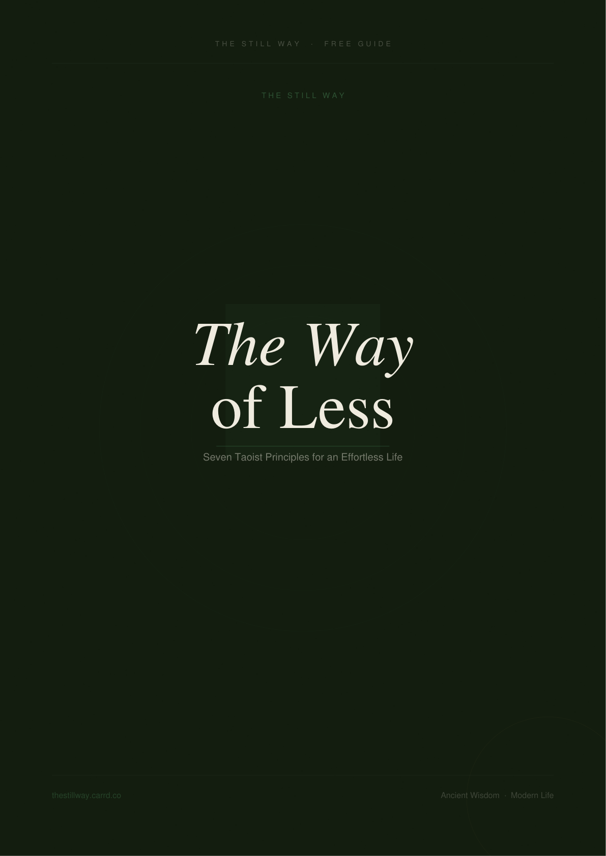 The Way of Less - free guide cover